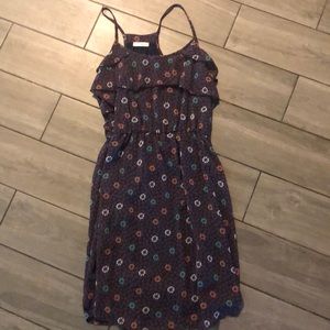 Racer back ruffle dress